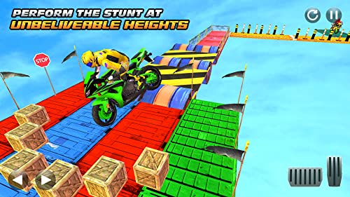 sports bike extreme stunt - maestros de carreras de acrobacias en bicicleta 3d racing 2021 - juegos gratuitos para niños de simulación de bicicletas.