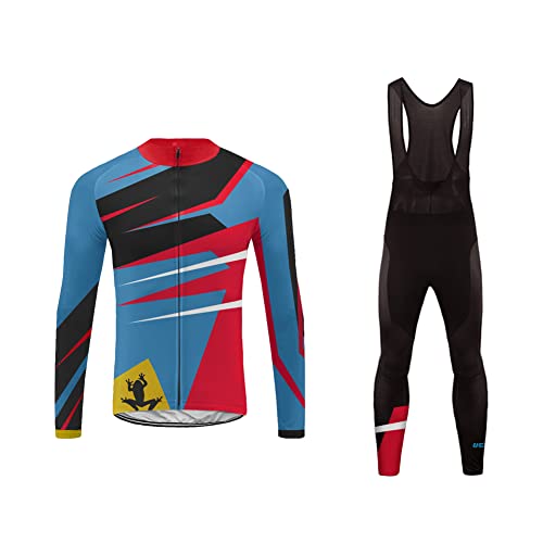 Sports Wear MTB Invierno más Cachemir Conjunto Ciclismo Hombre Traje Bicicleta Team Maillot Btt Corta+Culotes 20D Gel Equipos