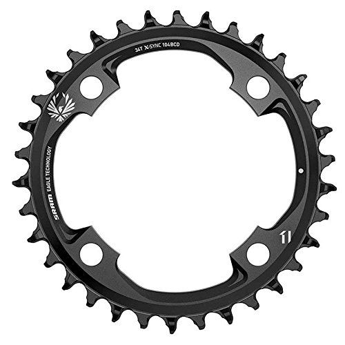 SRAM X-Sync Eagle Platos, Unisex Adulto, Negro, 104mm