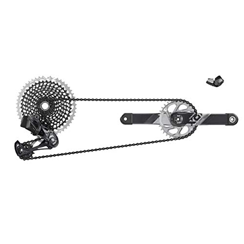 Sram X01 Eagle Axs Groupset (Rear Der Wbattery, Triggershifter Wclamp, Crankset Dub Wdm 32T, Rainbow Chain 126Links, Cassette Xg-1295 10-50T, Charger/Cord, Chaingap Gauge) Grupo, Unisex, Negro, 175 mm