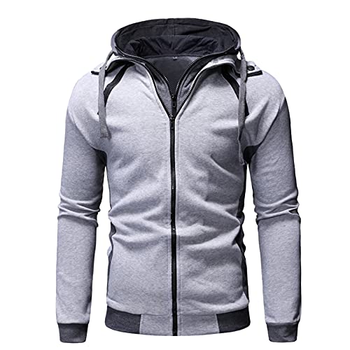 SSBZYES Sudaderas con Capucha para Hombre Chaquetas De Otoño E Invierno Camisetas De Manga Larga Tops con Cremallera para Hombre Más Chaqueta De Lana Suéter Juvenil Suéter Cardigan