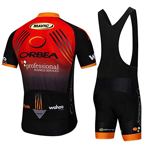 STEPANZU Ropa Ciclismo Verano Hombre Corta Maillot MTB + Pantalones Cortos Transpirable Conjunto Maillot Ciclismo para al Aire Libre Bicicleta Montaña Ropa Hombre