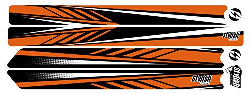 STYLISH SCOOTERS Pegatinas Xiaomi M365, Sport Orange Vinilo Decorativo para tu Patinete Eléctrico, Valido para Todos los Modelos. (Naranja)