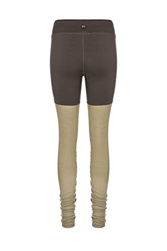 super.natural Motion Heap Merino - Mallas para Mujer, Mujer, SNW010950, Killer Khaki/Bamboo, Small