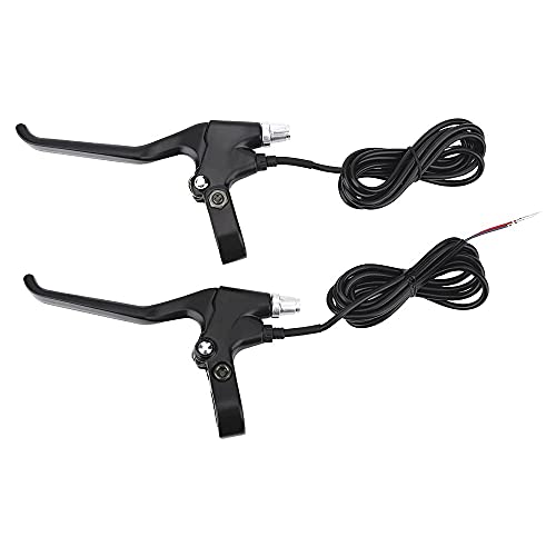 Swetup Bicicleta Eléctrica Palanca del Freno, Palanca de Freno Eléctrico Durable Bicicleta Eléctrica Palanca Manillar 22-24mm con cable de cobre de 1,5 m para Vespa Bicicleta De Montaña E-Bici