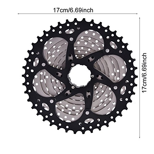 Tbest Rueda Libre de Bicicleta,Casete de Velocidad de Bicicleta 10 Velocidades Piñón 11-42T Accesorio de Reemplazo de Bicicleta de Montaña