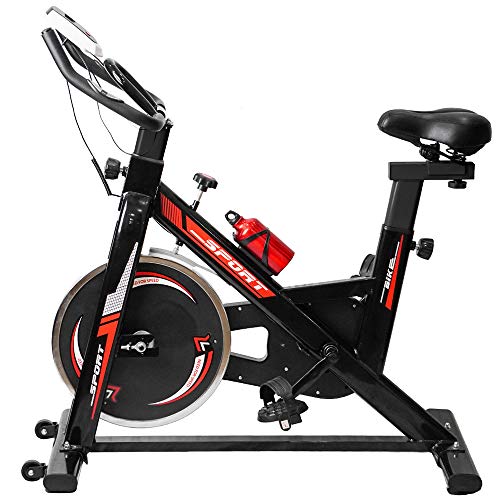 TLV BS2 Bicicleta Estatica de Spinning Bici Ejercicio Gym Casa Indoor Fitness Volante 10kg