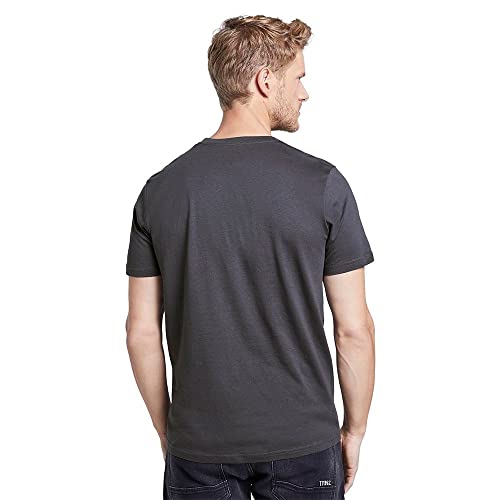 Tom Tailor Logo Camiseta, Gris (Tarmac Grey 10899), XX-Large para Hombre