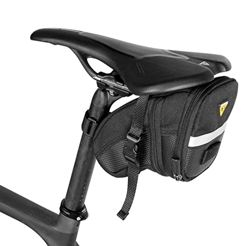 TOPEAK L Bolsa sillin aerodinámica Aero Wedge, Talla (Strap), Hombres, Negro