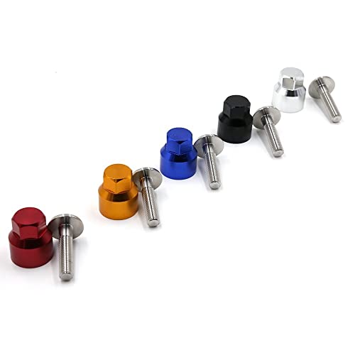 Tornillo de carenado del Kit de Tornillo, 8mm Accesorios de Motocicleta Cuerpo de carenado Pernos de Resorte Tuercas Spire Speed ​​Sipener Clips Tornillos antirrobo Perno Compatible with Scooters