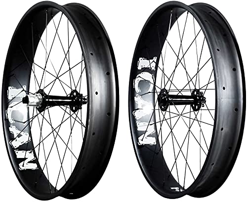 TRIAERO 26er Carbon Fat - Neumático para bicicleta Tubeless Ready, ancho 90 mm, 32 agujeros, llanta Shimano 10/11 marchas