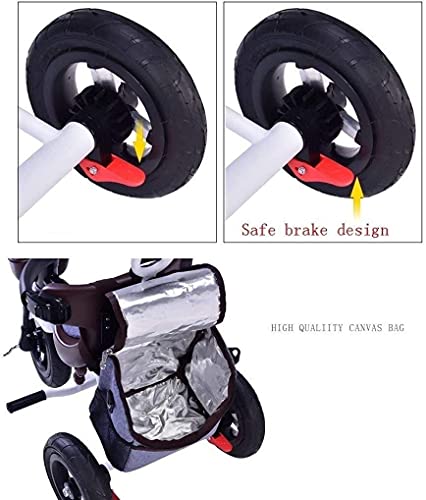 Triciclo para bebés Triciclo para niños Cochecito de bebé, Coche para bebés, Niños, Carrito para niños de 1-3-5 años, Coche de bebé simple y ligero, plegable, Cochecito de bebé, Silla de empuje para