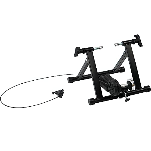 TTT Ty-m8 Rodillo de Bicicleta Entrenamiento Casa con Resistencia de 8 Niveles Plegable - Negro, Universal