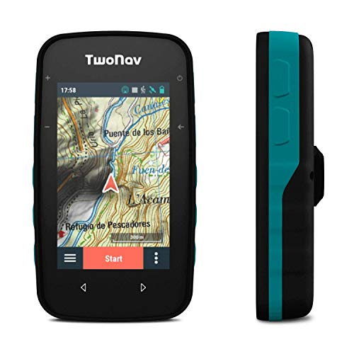 TwoNav - GPS Cross - Multideporte Bicicleta Ciclismo BTT Senderismo Trekking/Compacto y Ligero/Pantalla 3.2" / Autonomía 20 h/Memoria 32 GB/Mapa topográfico Incluido
