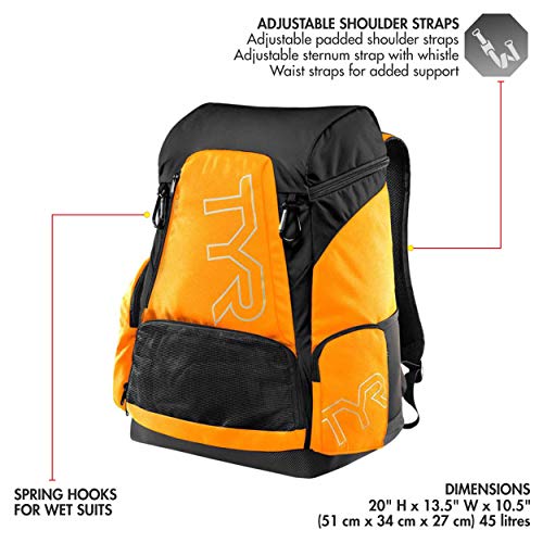 TYR Alliance Mochila, Unisex Adulto, Amarillo, Talla Única