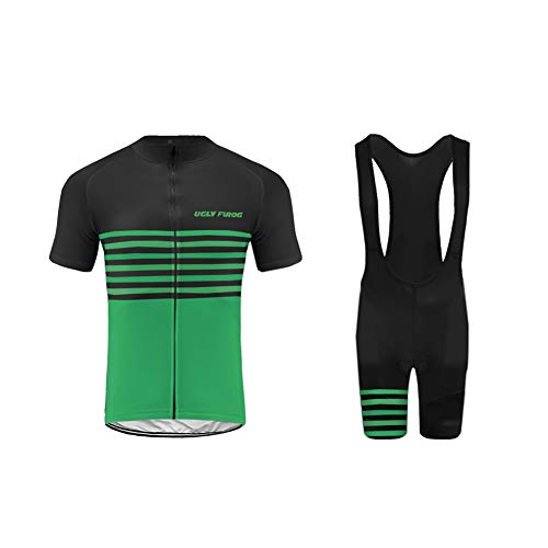 UGLY FROG Maillot Ciclismo Hombres Maillots de Bicicleta Conjunto de Jersey de Manga Corta Top MTB Manga Corta Set DXMX02F