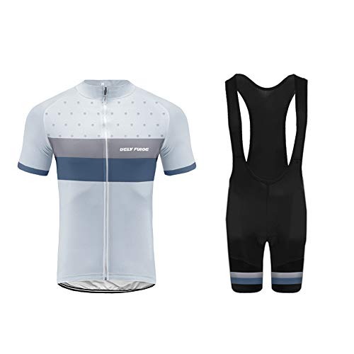 UGLY FROG Maillot Ciclismo Hombres Orbea,Orbea Maillots de Bicicleta Conjunto de Jersey de Manga Corta Top MTB Jersey Manga Corta Bici Set FAX19DTS02