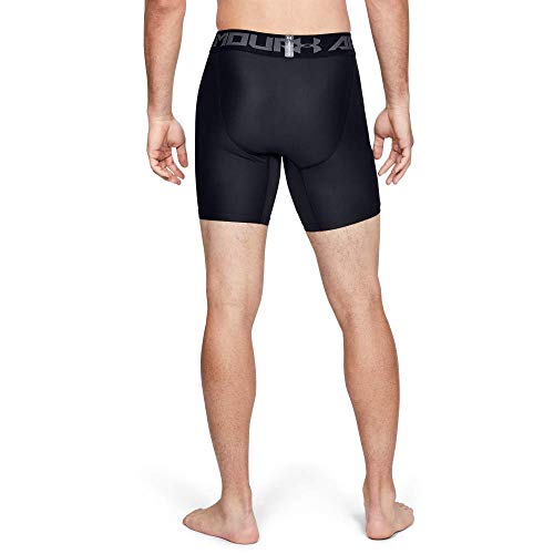 Under Armour HeatGear ARMOUR 2.0 COMP Shorts, Pantalón Corto Hombre, Negro (Black/Graphite 001), M