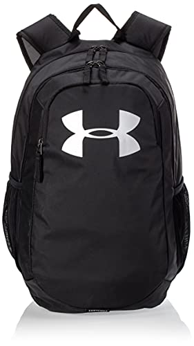 Under Armour UA Scrimmage 2.0 Backpack, mochila unisex, mochila resistente al agua unisex, negro (Black/Black/Silver(001)), Taglia unica