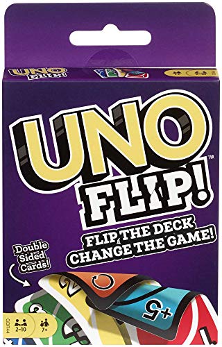 UNO FLIP - Juego de Cartas Familiar - 112 Cartas Doble Cara - Fomenta la Estrategia - Versión Competitiva - Regalo para Niños de 7+ Años y Adultos