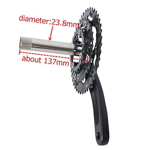 UPANBIKE Juego de Bielas para Bicicleta con Soporte Inferior para Bicicleta de Carretera Bicicleta de Montaña 8 Juego de Bielas M430 de 9 Velocidades