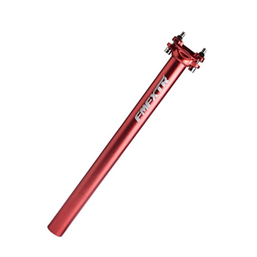 UPANBIKE Tija de sillín Aleación de Aluminio Tubo de sillín, Diámetro 27.2 mm, 30.9 mm, 31.6 mm * 400 mm de Longitud para Bicicletas de montaña(Rojo,30.9mm)