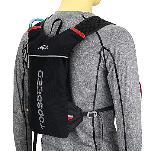 UTOBEST Mochila Ligera de hidratación para Ciclismo y Running, pequeña, 5 litros (Negro)