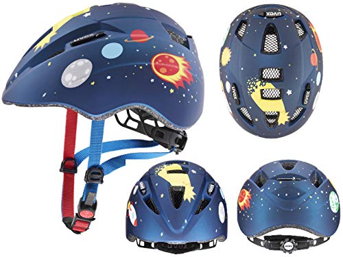 uvex Kid 2 CC Casco de Bicicleta, Juventud Unisex, Dark Blue Rocket Mat, 46-52 cm