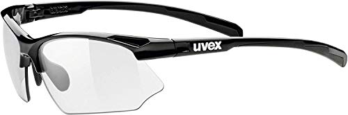 Uvex Sportstyle 802 Vario Gafas de Ciclismo, Unisex Adulto, Black, One Size