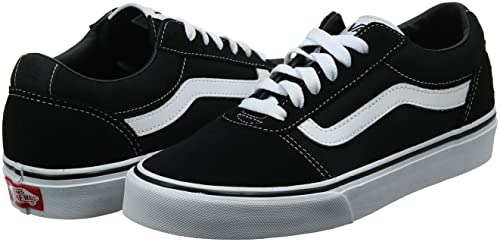 Vans Ward Suede/Canvas, Zapatillas Hombre, Negro (Black/White Car), 42.5 EU