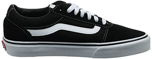 Vans Ward Suede/Canvas, Zapatillas Hombre, Negro (Black/White Car), 42.5 EU