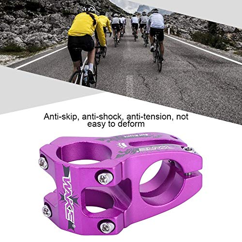 Vástago de Bicicleta corto de Manillar, 31.8mm Potencia para Bicicleta Montaña Elevador de Vástago de Manillar Bar Stem Tallo de Barra para Bicicleta de Carretera Ciclismo MTB BMX Fixie Gear (Púrpura)