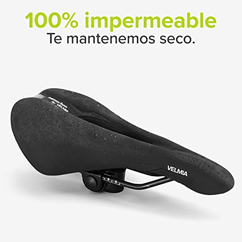 Velmia Sillín [MTB] - cómodo sillín para Señoras y Caballeros con Concepto de 3 Zonas - Asiento de Bicicleta Impermeable con diseño ergonómico