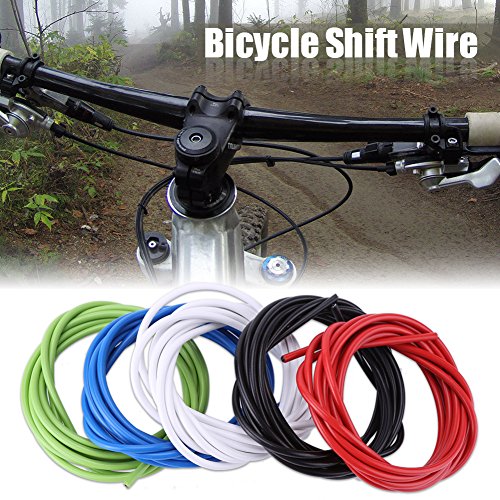 VGEBY Cable de Cambio de Bicicleta de Acero para MTB Bicicleta de Montaña 5 Colores (Color : Negro)