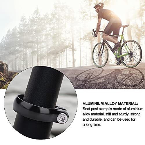 VGEBY1 Abrazadera para Poste De Sillín De Bicicleta, 31.8 Mm Super Light Bike Seat Post Lock para 27.2 Tija De Sillín Ciclismo Accesorio De Pieza De Asiento (Negro)