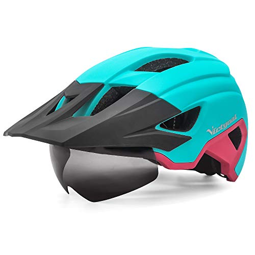 Casco Moto Cascos Motos Baratos con Doble Visera Cómodo Transpirable Nuevo  Forro Extraíble Lavable Certificación ECE para Hombre Mujer 55-61cm