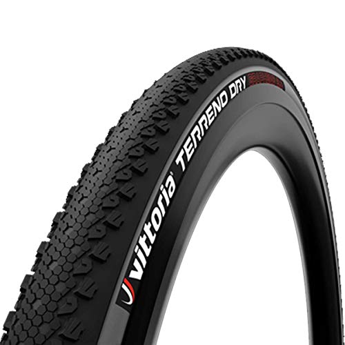 Vittoria Neumático Unisex Terreno Dry para Bicicleta, Color Negro, 700 x 38