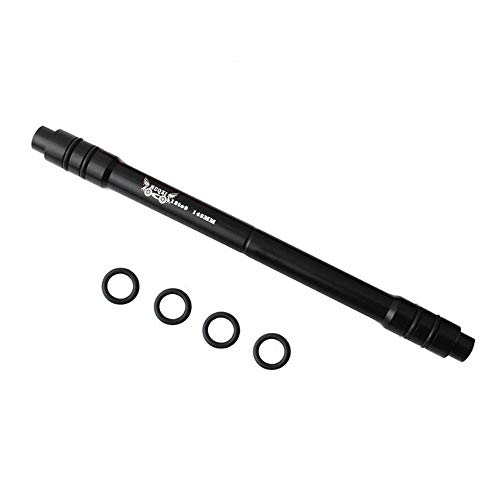 VOANZO Aleación de aluminio negro conversión pincho adaptador 12mm eje delantero a 9mm liberación rápida bicicleta de montaña a través del eje adaptador 148mm