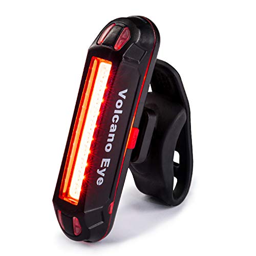 Volcano Eye Luz Trasera para Bici Luz de Seguridad LED Recargable USB Piloto Luz Trasera Impermeable para Ciclismo Súper Brillante Rojo Verde Azul 7 Modos Adecuada para Bici de Carretera