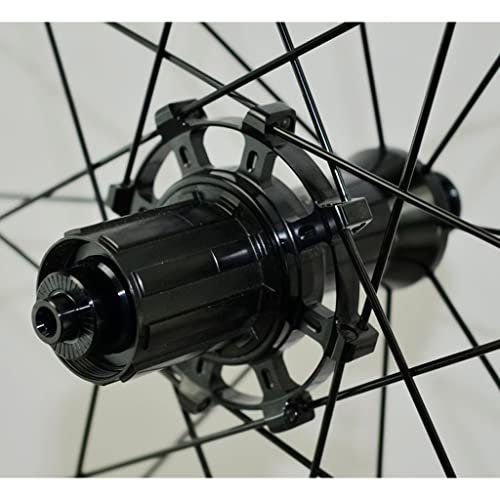 VPPV Fibra Carbon Ruedas de Bicicleta Carretera 700C Llanta Cubierta Freno en V 40/50/55mm Ruedas de Bicicleta Carreras 25mm Ancho para 7-12 Velocidades Sólo 1830g Mate (Size : 50MM)