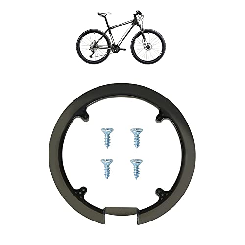 Protector de cadena de bicicleta de montaña, piñón de cadena de bicicleta  de plástico negro, cubierta protectora de bielas para bicicleta de montaña