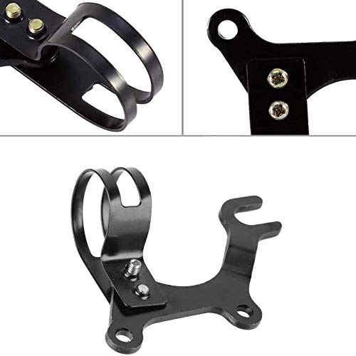 Wohlstand 2 Piezas Soporte de Freno de Disco para Bicicleta, Adaptador de Freno de Disco 160 mm, Soporte Adaptador de Freno, Soporte de Freno para Bicicleta de Carretera MTB, 22 mm Negro