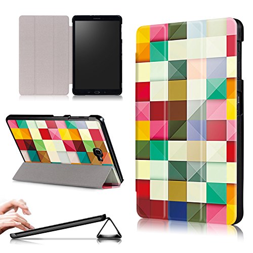 Xuanbeier Funda Compatible con Samsung Galaxy Tab A 10.1 SM-T580 T585 (Tab A6) con Soporte Función Auto-Sueño/Estela,Cubo