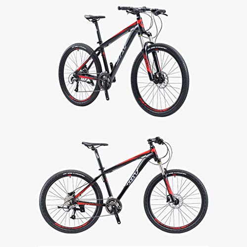 XXL Bicicleta de Montaña, 26/27.5 Pulgadas Marco de Aluminio Bikes MTB Doble Freno Disco Bicicleta de Carretera, 27 Velocidades, para Hombres y Mujeres Unisex