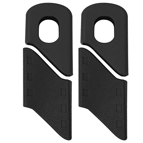 Yosoo Health Gear Protector de manivela MTB, 4PCS Protección de manivela de Bicicleta Protector de Mangas de Bicicleta Botas Protector Cubierta a Prueba de Polvo para Bicicleta de montaña(Negro)