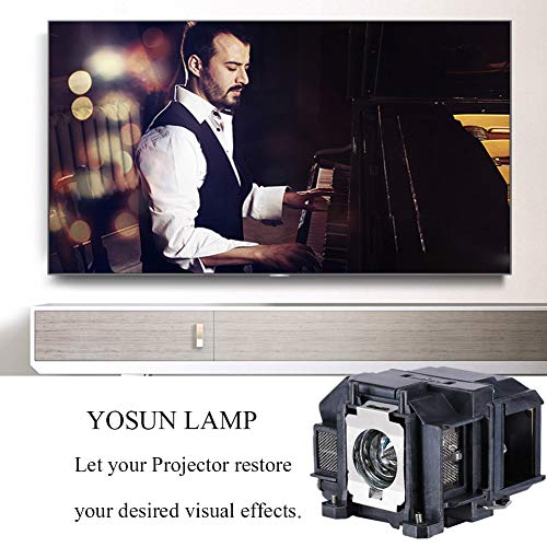 YOSUN Lámpara de proyector para Epson Elplp67 v13h010l67 EX5210 EX7210 EX3210 EX3212 VS210 VS220 s11 X12 x15 eb-s02 eb-w12 PowerLite Home Cinema 500 707 710HD 750HD Lámpara de proyector para