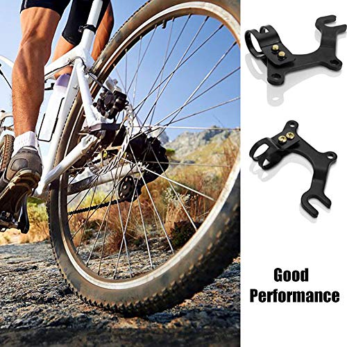 YUIP Soporte de Freno de Bicicleta 2 pcs Bici de montaña del Freno de Disco Adaptador Soporte Ajustable Freno de Disco Delantero Componentes para Bicicleta Accesorio de Bicicleta de 160 mm Negro