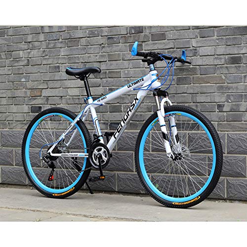 YXWJ 24/26 Pulgadas de Bicicletas de montaña for Adultos de Doble Freno de Disco Fat Tire Bike Mountain Trail 24 / 27speed Variable bicis de Carreras de Velocidad for Hombres y Mujeres