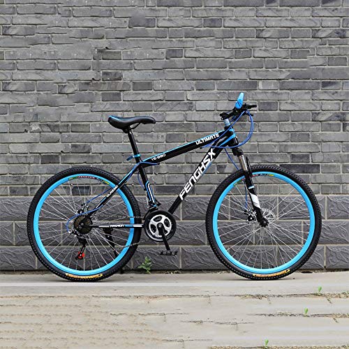 YXWJ 24/26 Pulgadas de Bicicletas de montaña for Adultos de Doble Freno de Disco Fat Tire Bike Mountain Trail 24 / 27speed Variable bicis de Carreras de Velocidad for Hombres y Mujeres