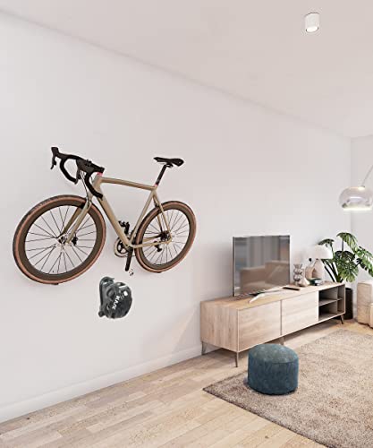 Zamurano - Soporte para Colgar la Bici en la Pared por el Pedal + Colgador para Casco/candado y Accesorios de Bici.